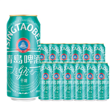 青島啤酒 輕干系列 0糖低卡干啤 500ml*12罐
