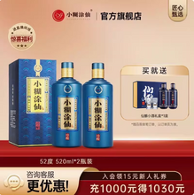 小糊涂仙 珍酿 浓香型白酒礼盒520ml*2瓶 赠仙酿小礼盒（200ml*2瓶带酒杯）