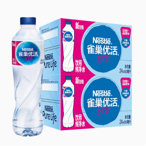 雀巢優(yōu)活 飲用純凈水 550ml*24瓶*2件  