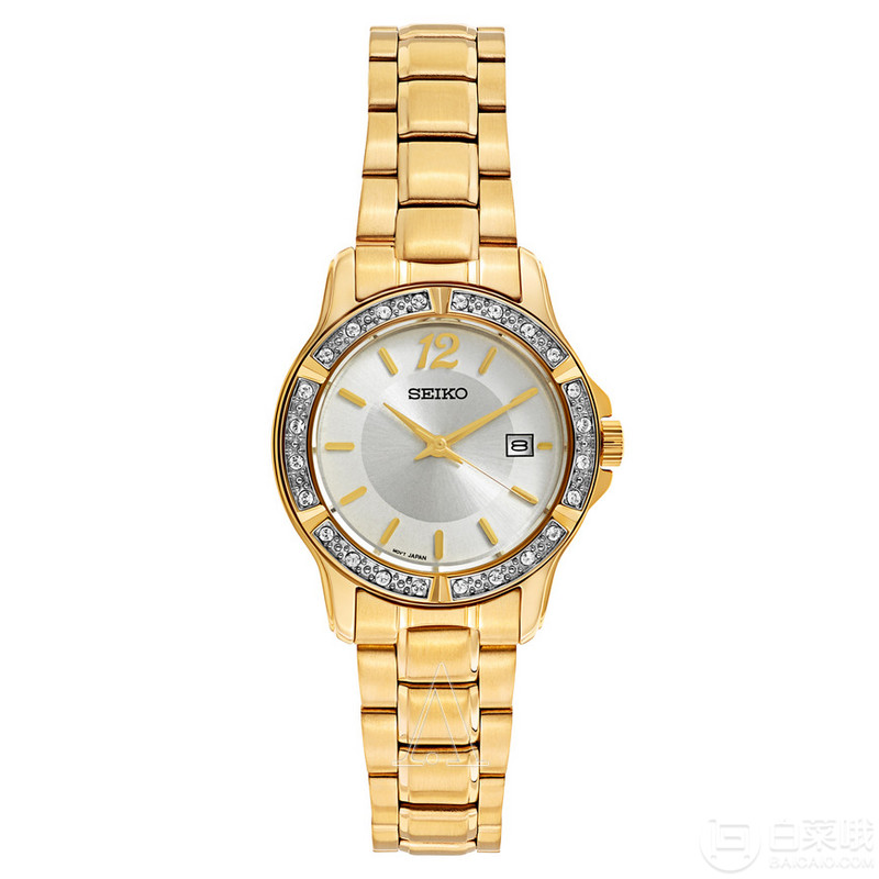 Seiko 精工 Crystal Dress系列 SUR714 女士水晶时尚腕表 免费直邮到手512元