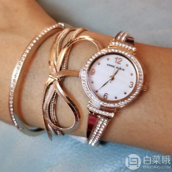 Anne Klein 安妮·克萊恩 AK-3256RGST女士手表套裝 到手415元