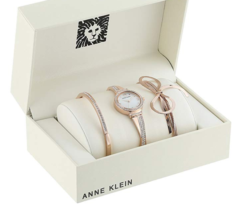 Anne Klein 安妮·克萊恩 AK-3256RGST女士手表套裝 到手415元