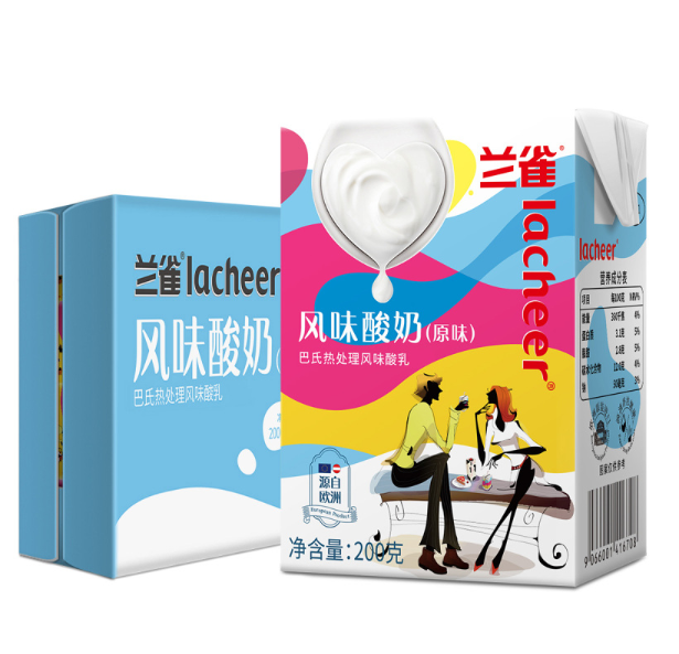 奥地利进口，Lacheer 兰雀 常温酸奶 200g*24盒 *4件 167元包邮41.75元/件（双重优惠）