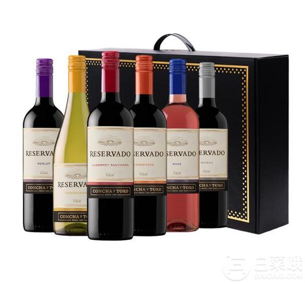 干露 Concha y Toro 珍藏整箱干红葡萄酒 750ml*6瓶*2件+凑单品新低173.3元（13.15元/瓶）