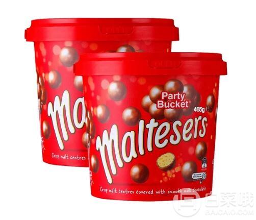 10点开始，Maltesers 麦提莎 英国进口 麦丽素巧克力 465克*2桶105元包邮包税