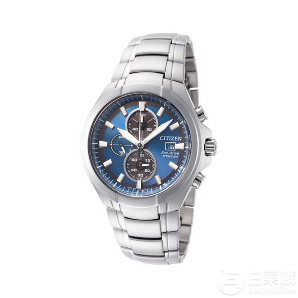 Citizen 西铁城 CA0700-51L 钛金属三眼计时 男士光动能手表9 约1047元