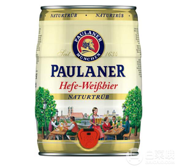 德國進(jìn)口，PAULANER 保拉納/柏龍 酵母型小麥啤酒/黑啤酒 5L*8件625.6元包郵（78.2元/件）