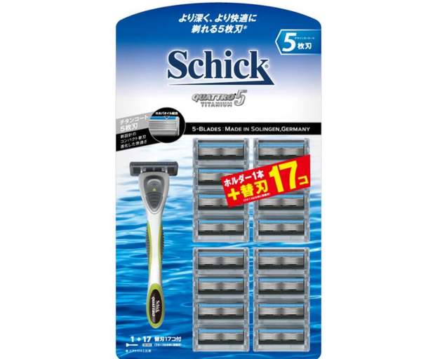 SCHICK 舒仕 QUATTRO 5 德国镀钛刀头 手动剃须刀 1刀架+16刀头177.94元包邮