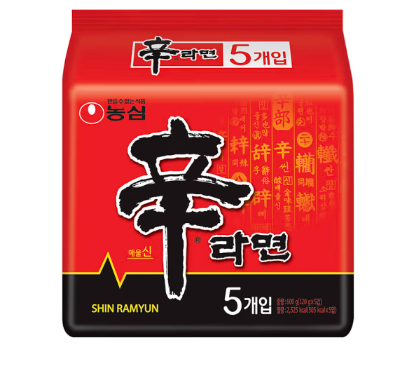 <span>白菜！</span>农心 韩国进口 辛拉面 方便面五连包120g*5包新低13.3元包邮