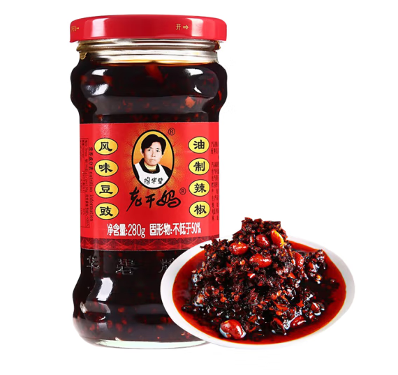 陶華碧 老干媽 風味豆豉油制辣椒 280g7.4元包郵