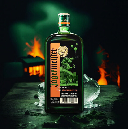 德国进口，Jagermeister 野格 经典原味 龙年限定 利口酒 35度 1000ml*2瓶新低110.44元包邮（55.22元/瓶）