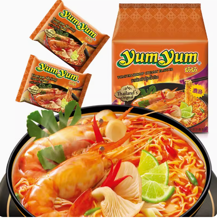 <span>白菜！</span>泰國進口，yumyum 養(yǎng)養(yǎng) 冬陰功酸辣蝦濃湯面青咖喱面 70g*10包*2件新低19.7元包郵（合0.98元/袋）