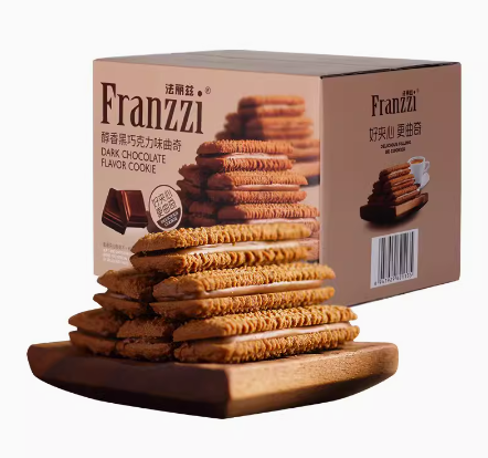 Franzzi 法丽兹 巧克力味夹心曲奇饼干 378g/箱新低13.05元包邮