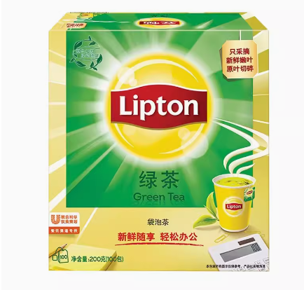 Lipton 立顿 绿茶 2g*100包22.4元包邮