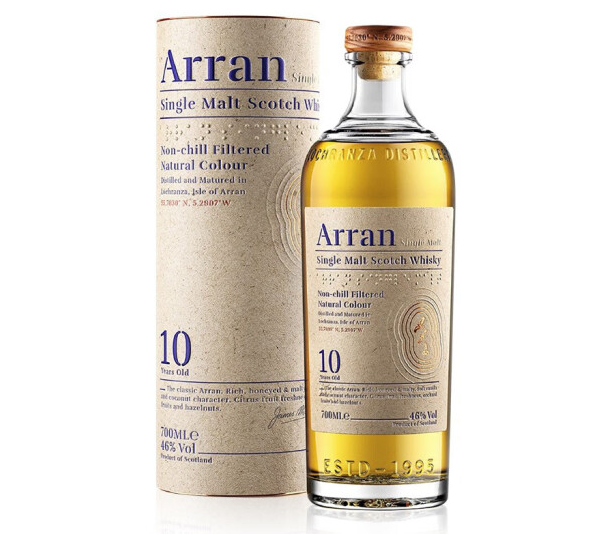 Arran 艾伦 10年 单一麦芽威士忌 700ml新低284元包邮