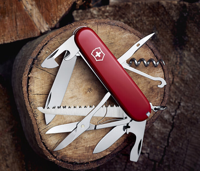 <span>白菜！</span>Victorinox 维氏 瑞士军刀 都市猎人 15项功能 红色1.3713新低136.55元包邮