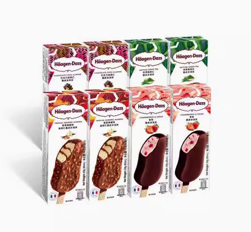Häagen·Dazs 哈根达斯 脆皮条冰淇淋 69g*8支 共552g119元包邮（14.88元/支）