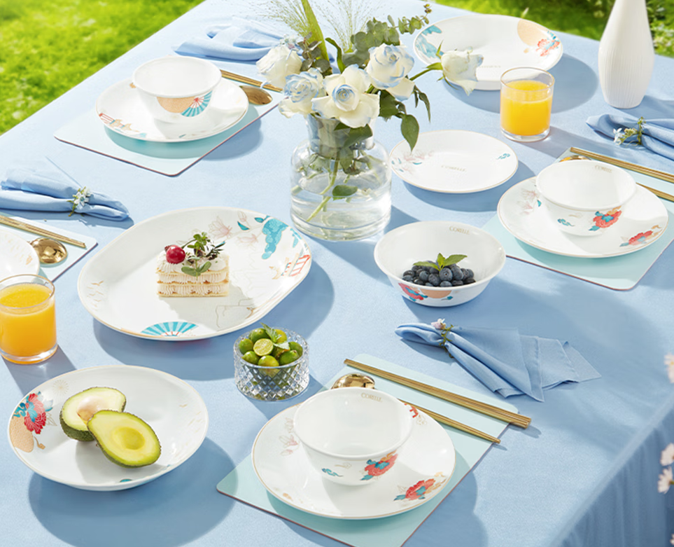 Corelle 康宁 美国进口 盛世游园 4人食 高档中式玻璃餐具礼盒装 16件套新低508元包邮