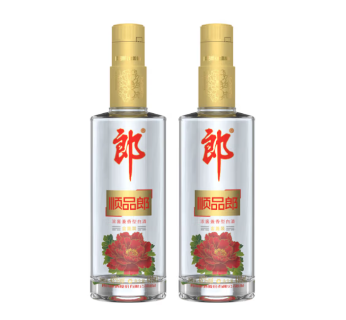 郎酒 順品郎 45度金蓋濃醬兼香型白酒 480mL*2瓶69元包郵（34.5元/瓶）