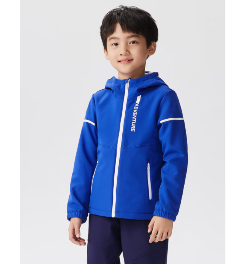 Toread Kids 探路者 儿童春秋款保暖防风透气连帽软壳外套 120~170cm新低79元包邮