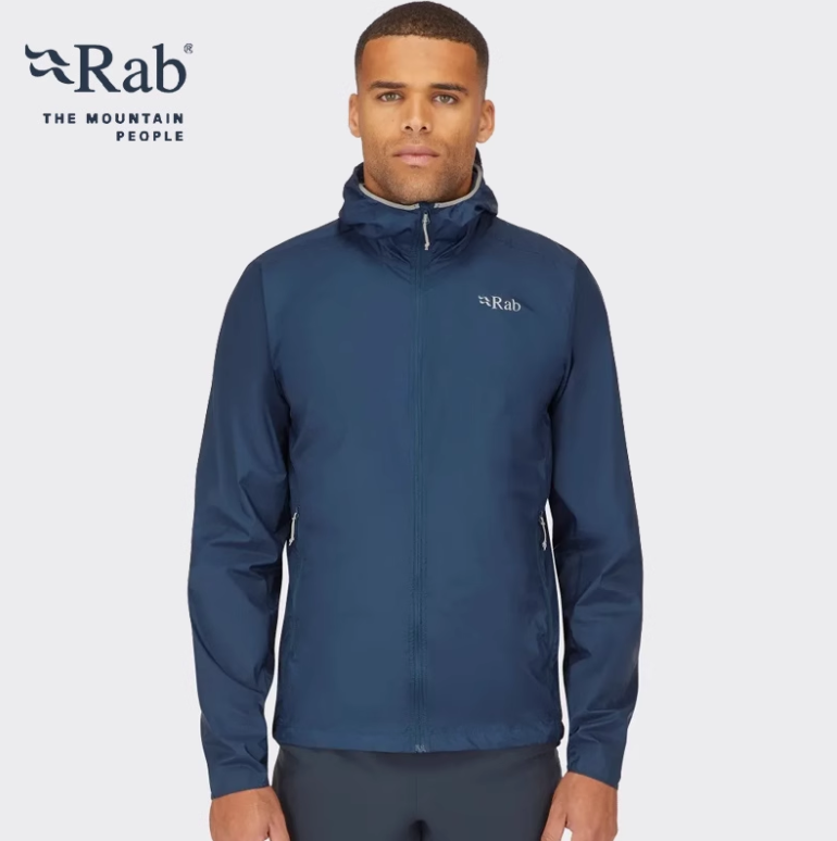 Rab 睿坡 男士連帽皮膚衣防潑水防風(fēng)外套 130g QWS-48新低401.69元包郵