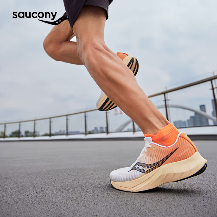 <span>白菜！</span>saucony 索康尼 TIDE2 浪潮2 男士減震舒適運(yùn)動(dòng)跑鞋新低254.87元包郵