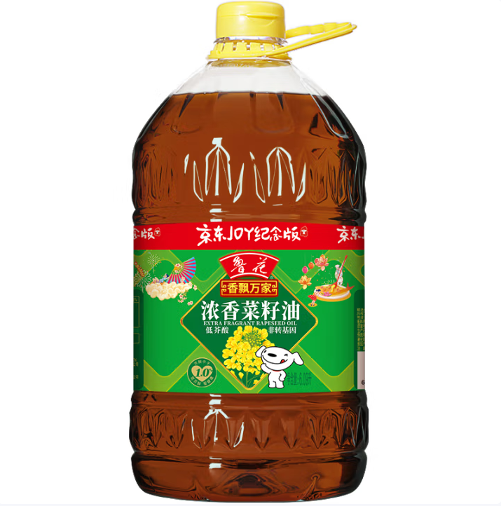 魯花 香飄萬(wàn)家系列 低芥酸濃香菜籽油 6.09L80.16元包郵