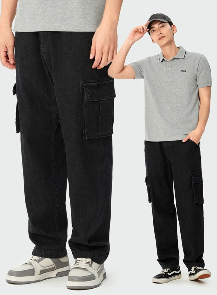 <span>白菜！</span>Levi's 李維斯 男士寬松直筒美式復(fù)古休閑工裝風(fēng)牛仔長(zhǎng)褲新低59.27元包郵