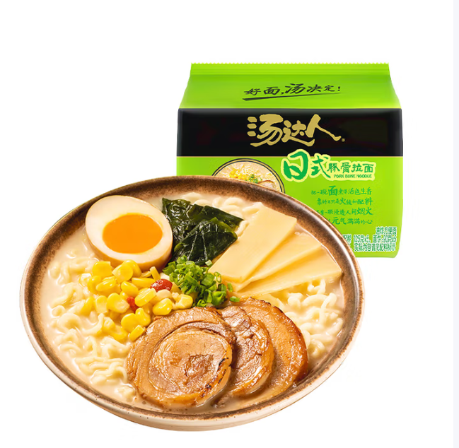 統(tǒng)一  湯達(dá)人 日式豚骨拉面 125g*5袋新低11.72元包郵（2.34元/包）