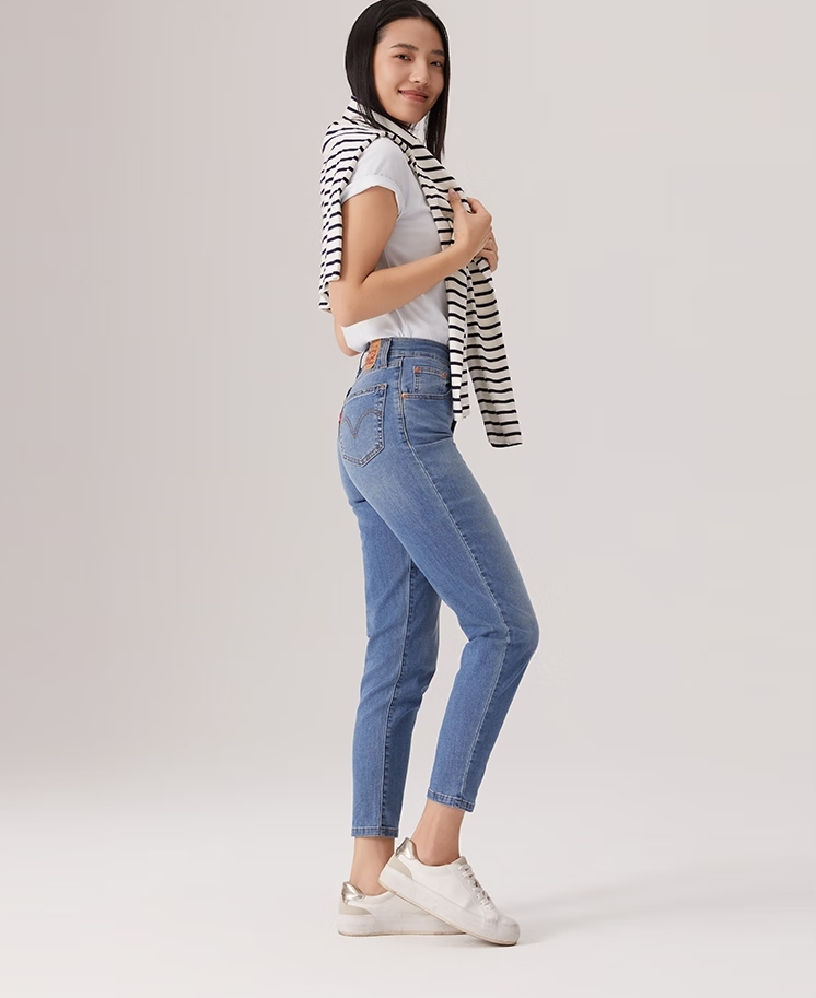 <span>白菜！</span>Levi's 李維斯 冰酷系列 女士高腰錐形cleanfit牛仔褲新低129.63元包郵