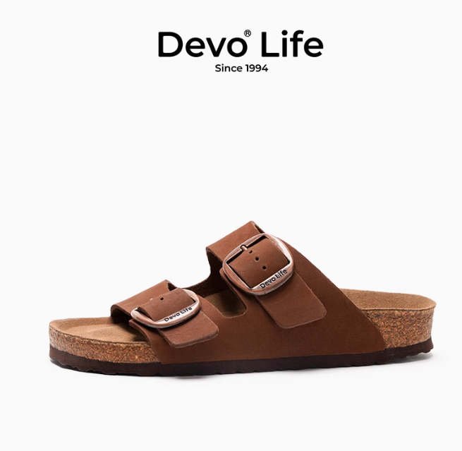 <span>白菜！</span>Devo Life 的沃 女款反絨牛皮軟木涼拖鞋 多款新低89.1元包郵