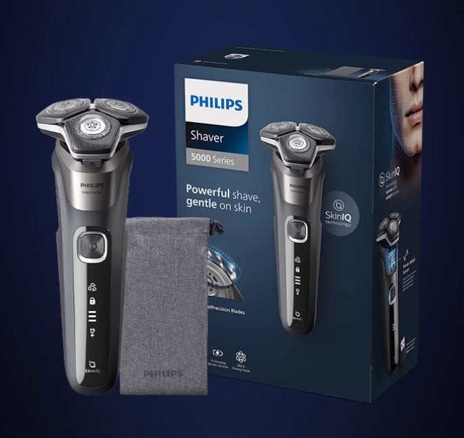 <span>白菜！</span>PHILIPS 飛利浦 全新蜂巢5系 S5887/10旗艦款 整機原裝進口 電動剃須刀新低327.56元包郵