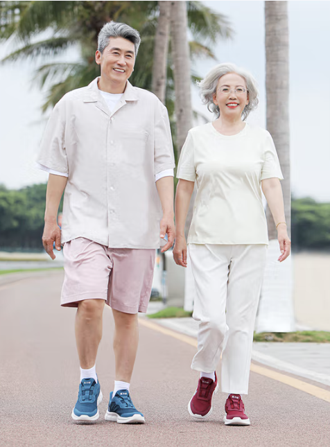足力健 男女中老年透氣網(wǎng)孔夏涼鞋  2421502J新低68.05元包郵