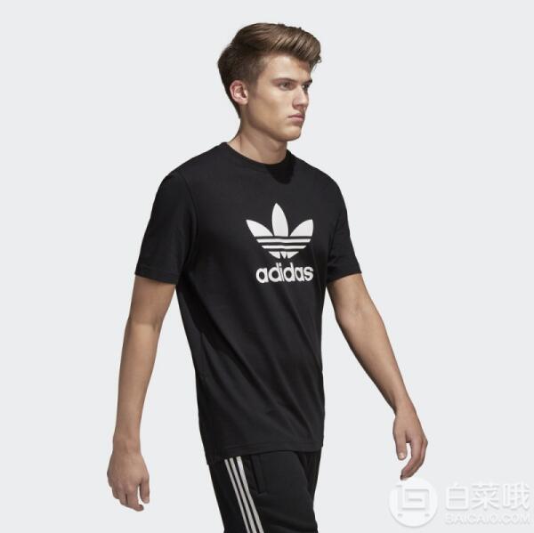 adidas 阿迪达斯 三叶草 男子 短袖上衣 黑 CW070999元包邮（需用优惠券）