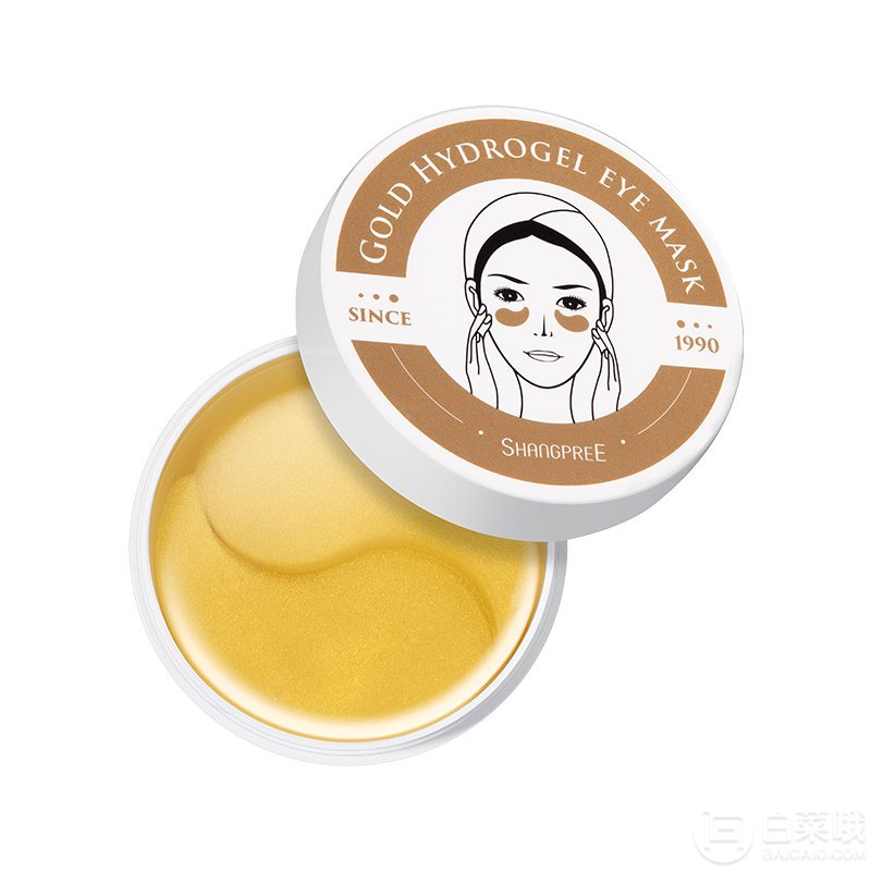 Shangpree 香蒲丽  黄金凝胶眼膜 60贴*2盒 ￥244.6包邮122元/盒（双重优惠）