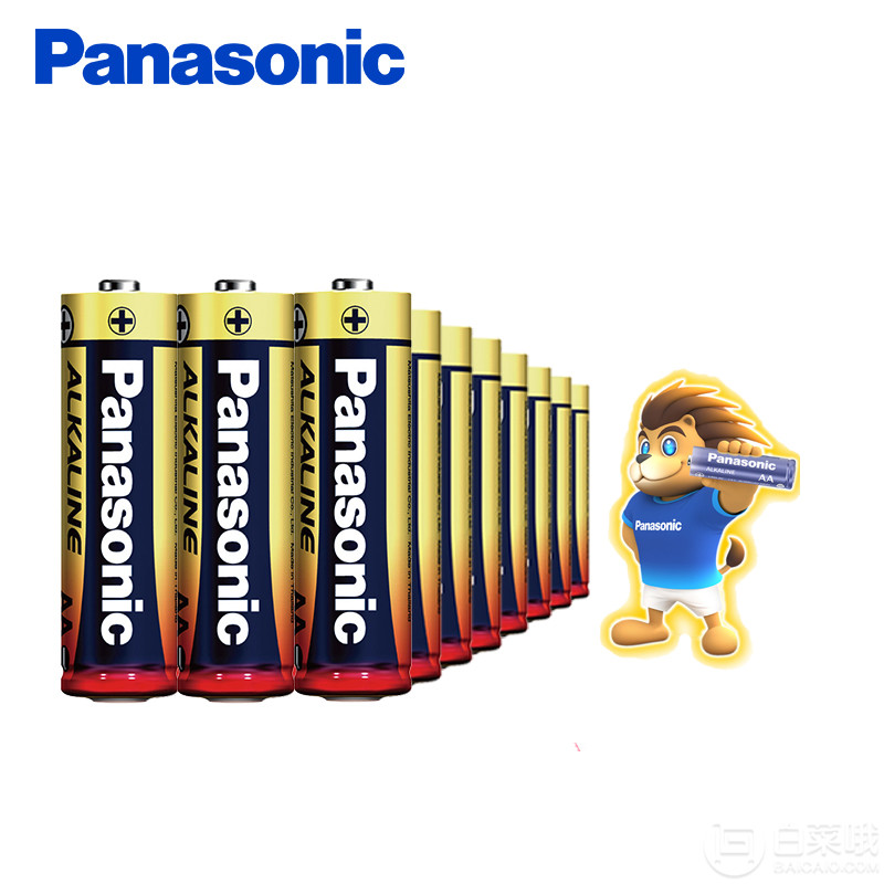 Panasonic 松下 LR6BCH/4S6 碱性电池20节(5号/7号可任意搭配)19.9元包邮（需领券）