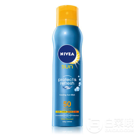 德国 妮维雅 户外超强防晒霜喷雾 SPF50+ 200ml49元包邮（需领券）