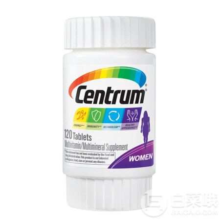 Centrum 善存 女性综合维生素 120片*3瓶 ￥181包邮包税60元/瓶