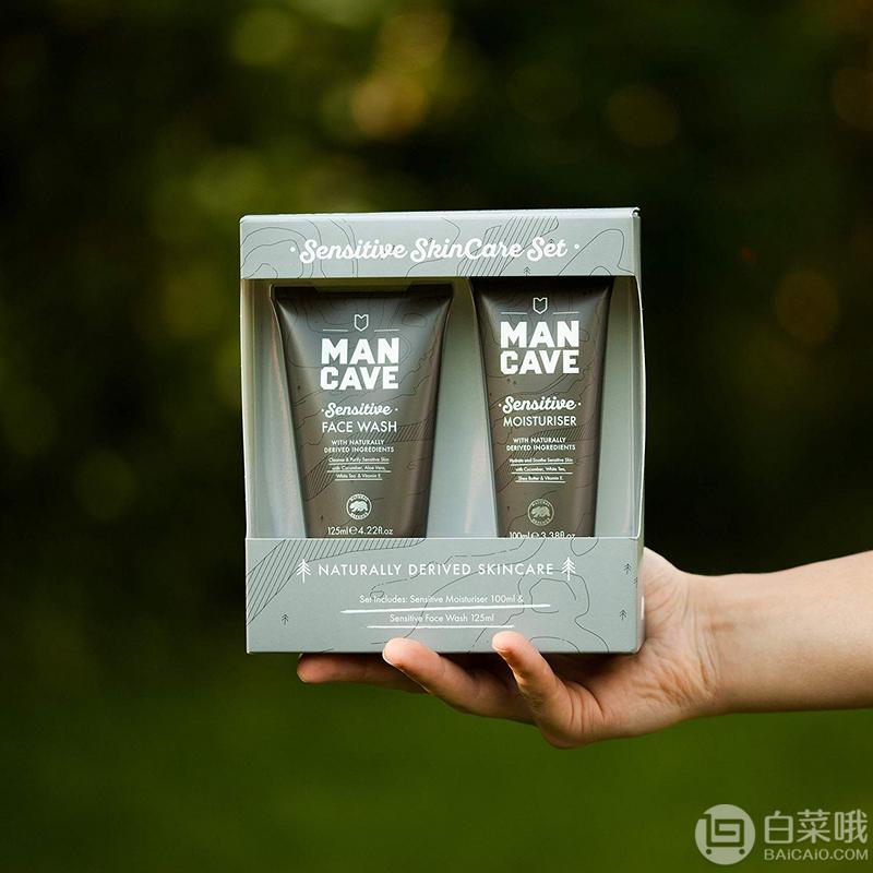 ManCave 男士感护肤套装（保湿乳液100ml+洁面乳125ml）88元