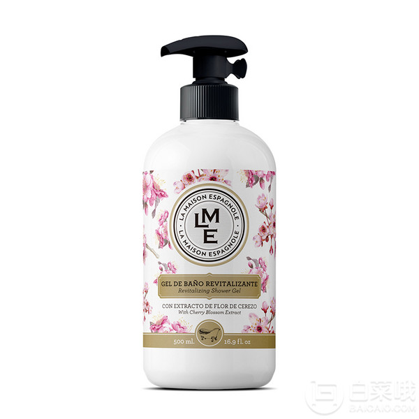 西班牙进口，LA MAISON ESPAGNOLE 樱花沐浴露500ml*2瓶 ￥39包邮19.5元/瓶（拍2件）