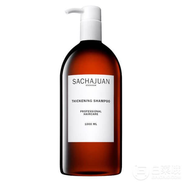 瑞典顶级护发品牌 ，Sachajuan 三茶官 丰盈弹力洗发水  1L凑单直邮到手320元