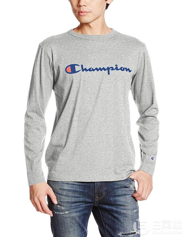 日版L码，Champion 冠军牌 男士长袖T恤153.73元