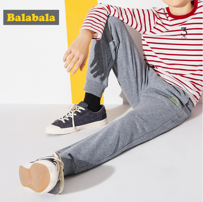 巴拉巴拉 2018新款儿童纯棉运动裤（120~170码）3色59元包邮（需用20元优惠券）