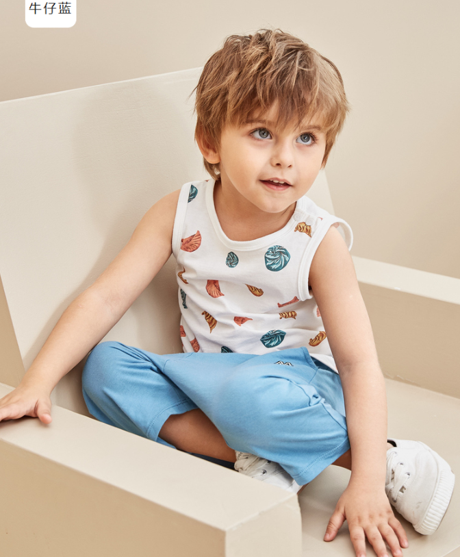 A类品质，Mini Balabala  2018年新款男童中小童纯棉运动裤 2色44.9元包邮（需用35元优惠券）