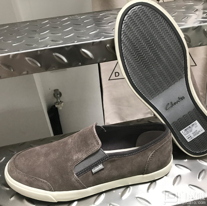 2017新款，Clarks 其乐 男士翻毛皮一脚蹬 prime会员免费直邮含税到手￥311