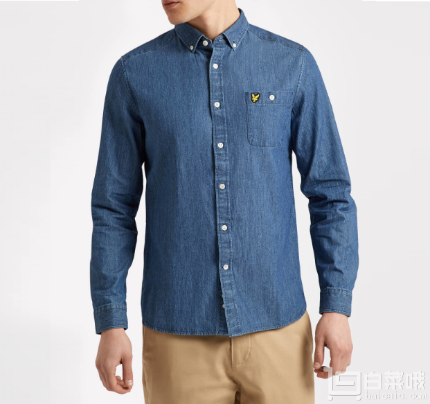 <span>白菜！</span>LYLE & SCOTT 苏格兰金鹰 男士牛仔衬衫 Prime会员凑单免费直邮到手新低￥187