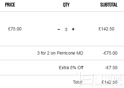 Perricone MD 裴礼康 全线买3免1 +额外95折， 明星产品 Omega 3 鱼油胶囊270粒 新低£47.5 免费直邮到手￥407