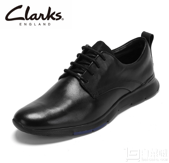 43码+，Clarks 其乐 Tynamo 男士真皮系带休闲鞋 Prime会员免费直邮含税到手新低￥255