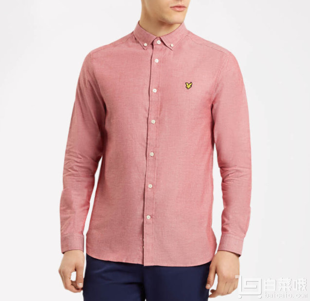 限M码，Lyle & Scott 苏格兰金鹰 Brushed 男士纯棉拉绒长袖衬衫 Prime会员免费直邮含税到手新低￥232