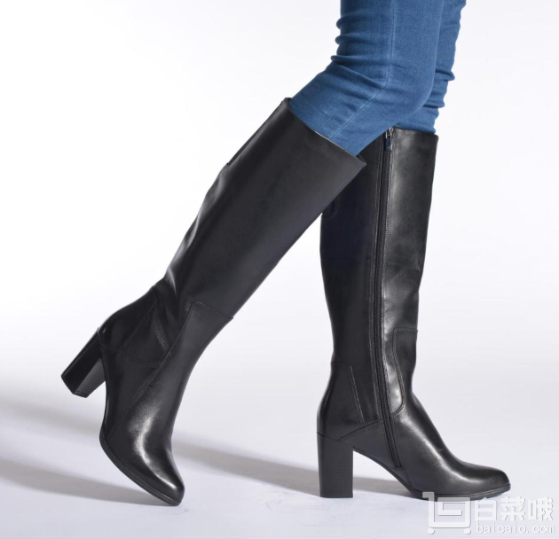 雙十一預(yù)告，Clarks 其樂(lè) Kadri Ariana 女士牛皮粗跟長(zhǎng)靴￥619包郵（雙重優(yōu)惠）